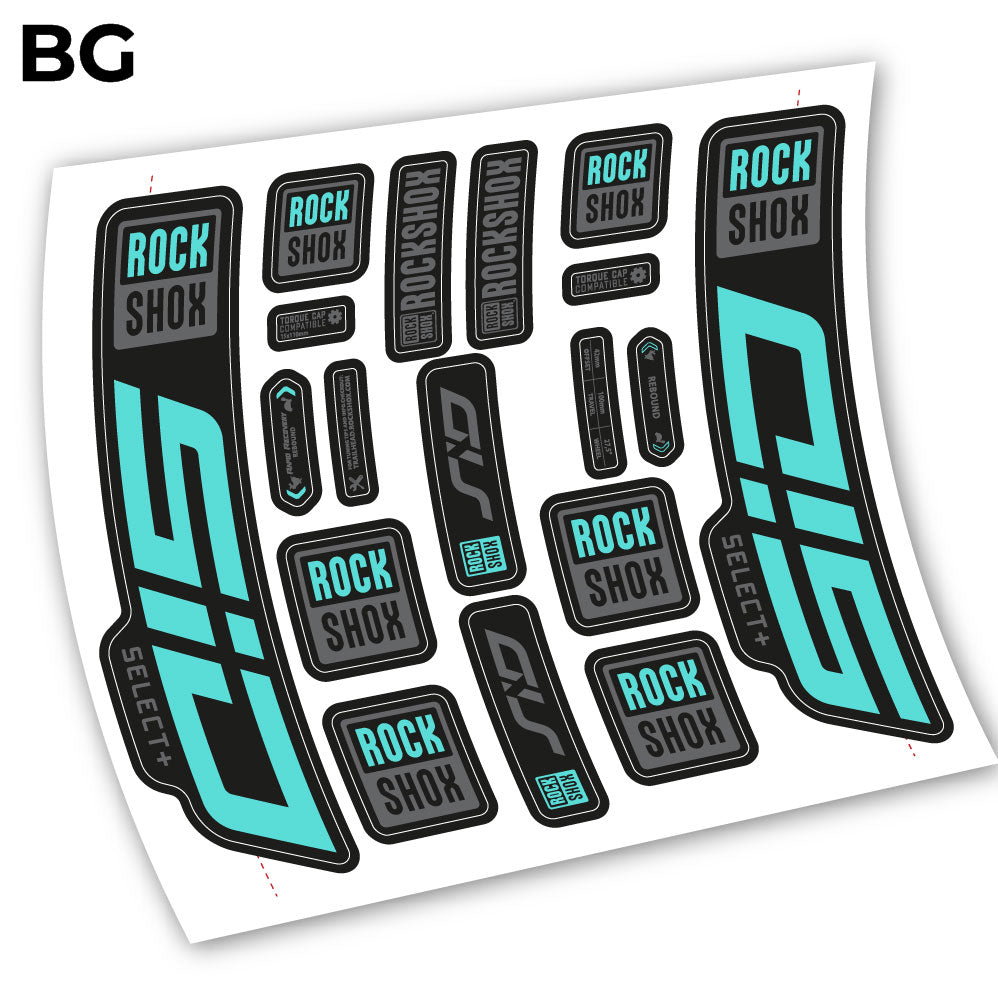 Decal Sid Select Plus 2021, Bike Fork 27.5, sticker vinyl