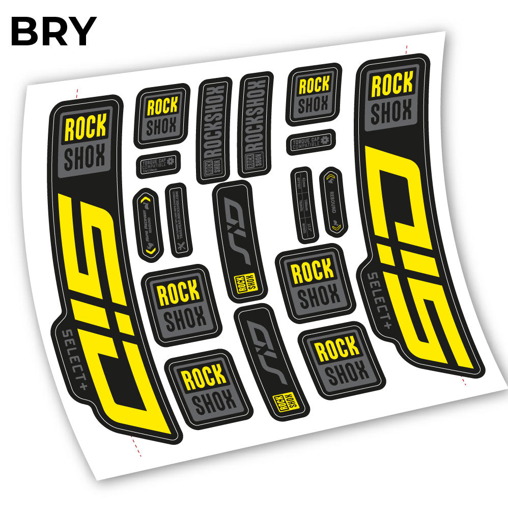 Decal Sid Select Plus 2021, Bike Fork 27.5, sticker vinyl