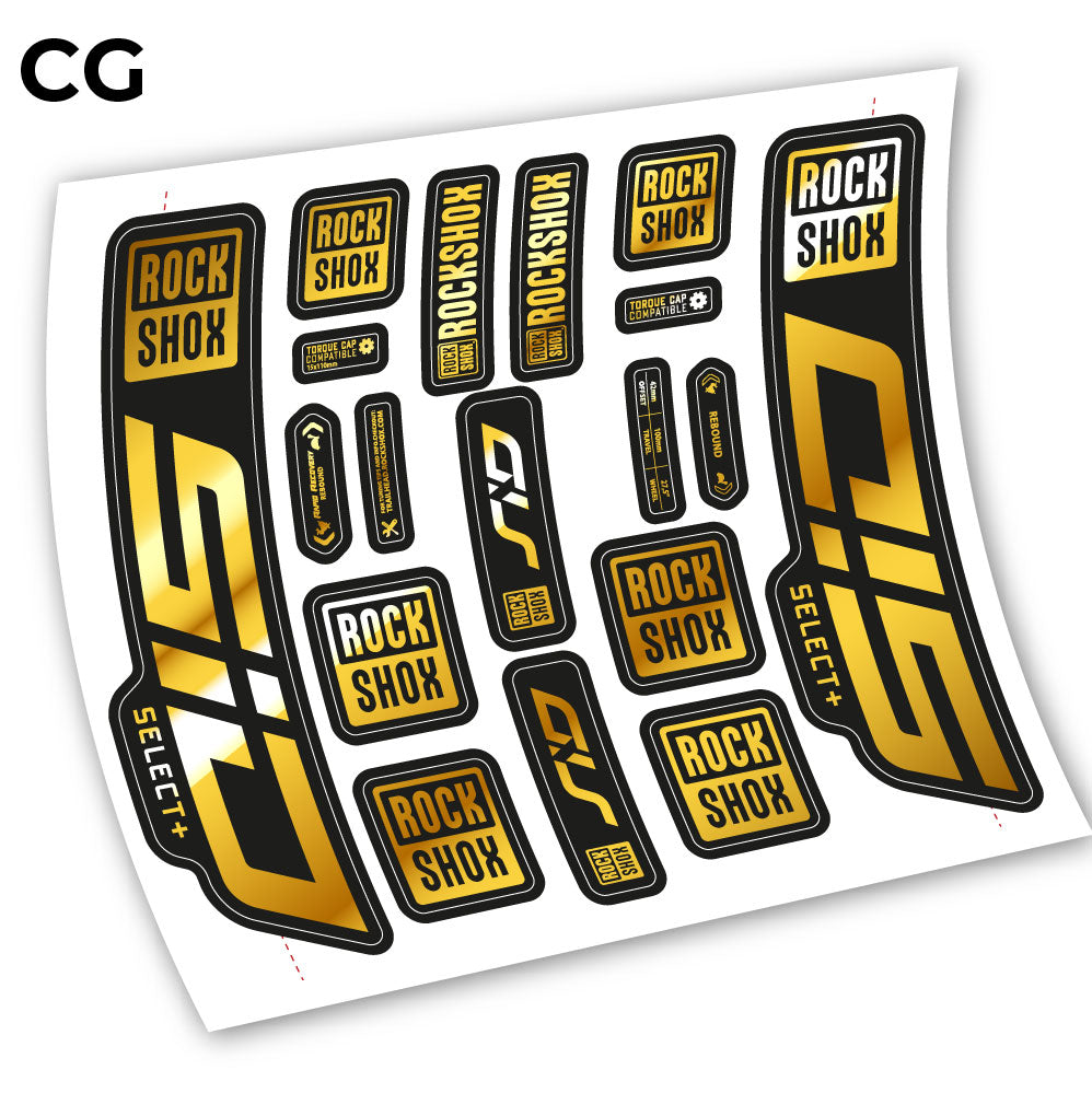 Decal Sid Select Plus 2021, Bike Fork 27.5, sticker vinyl