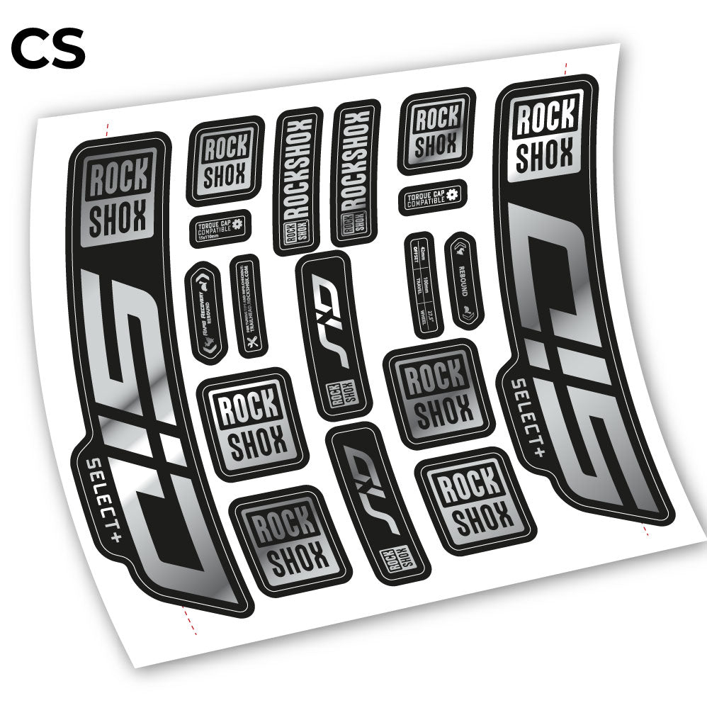 Decal Sid Select Plus 2021, Bike Fork 27.5, sticker vinyl