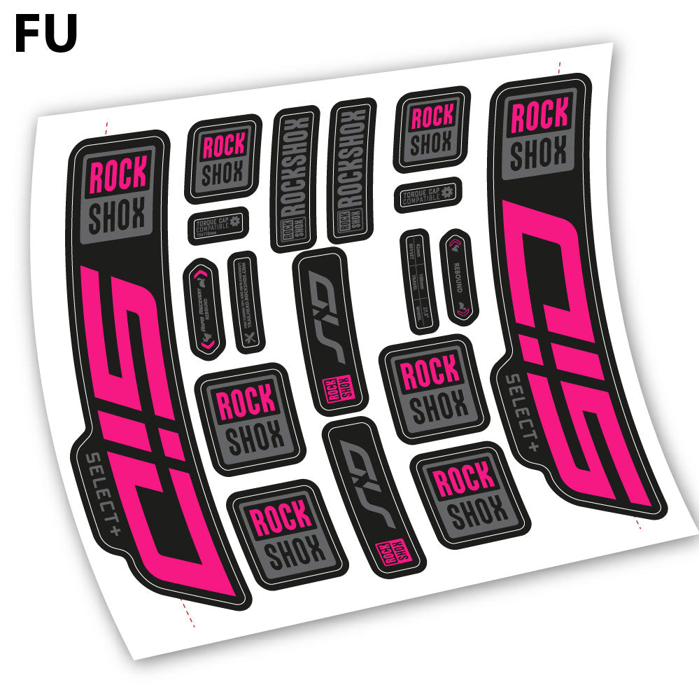 Decal Sid Select Plus 2021, Bike Fork 27.5, sticker vinyl