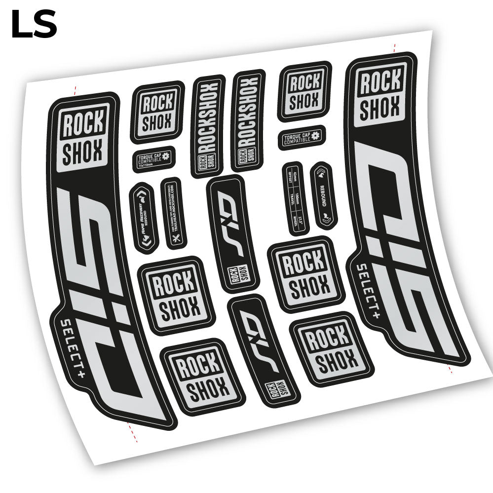 Decal Sid Select Plus 2021, Bike Fork 27.5, sticker vinyl