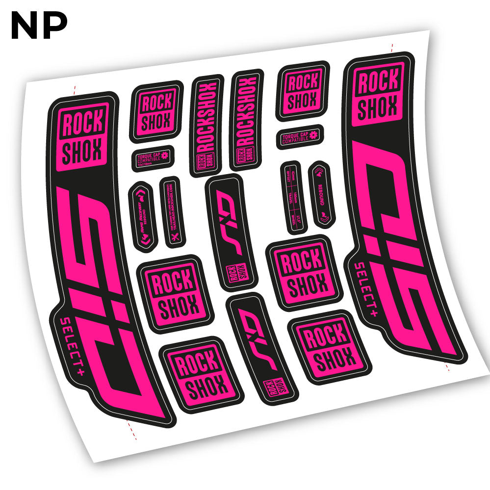 Decal Sid Select Plus 2021, Bike Fork 27.5, sticker vinyl
