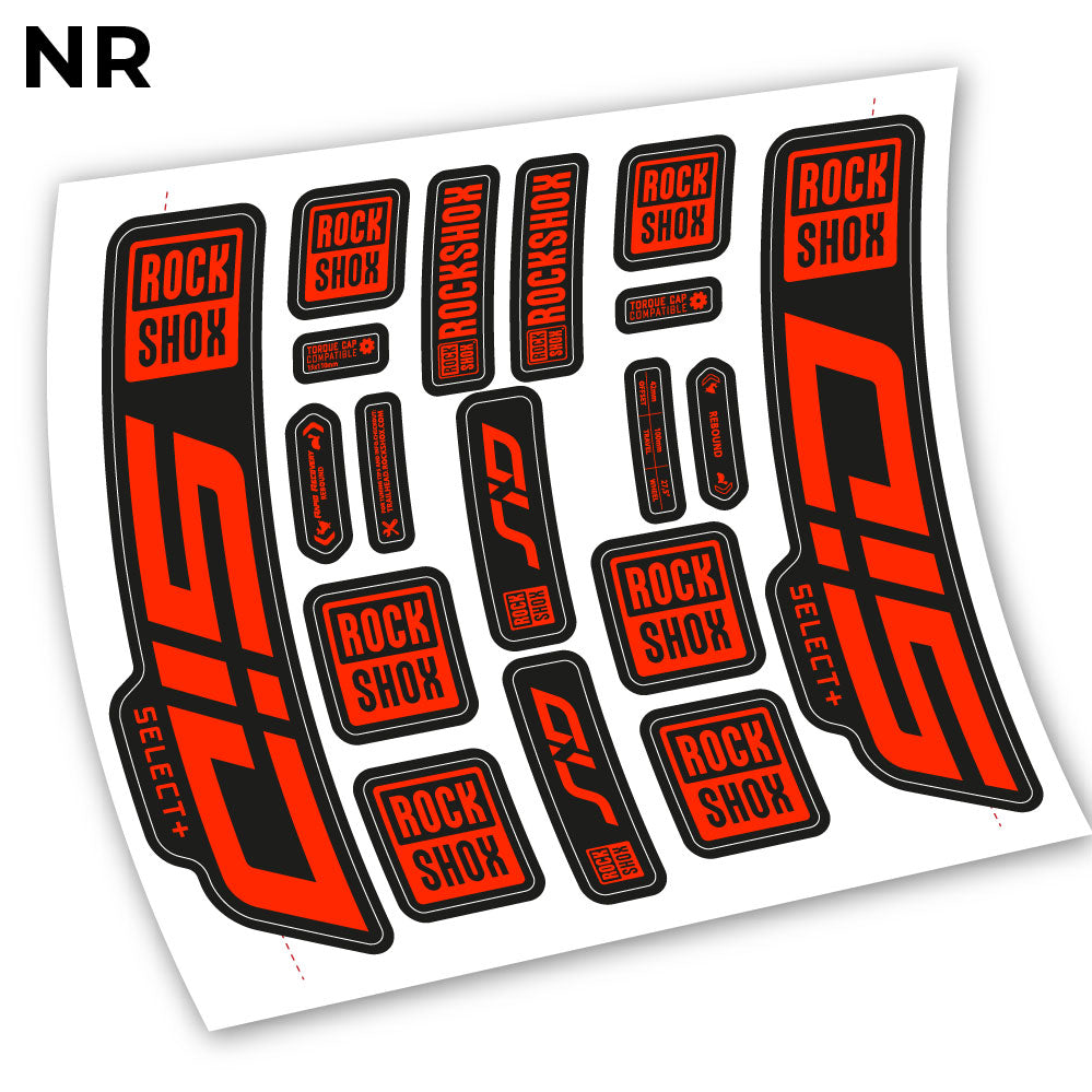 Decal Sid Select Plus 2021, Bike Fork 27.5, sticker vinyl
