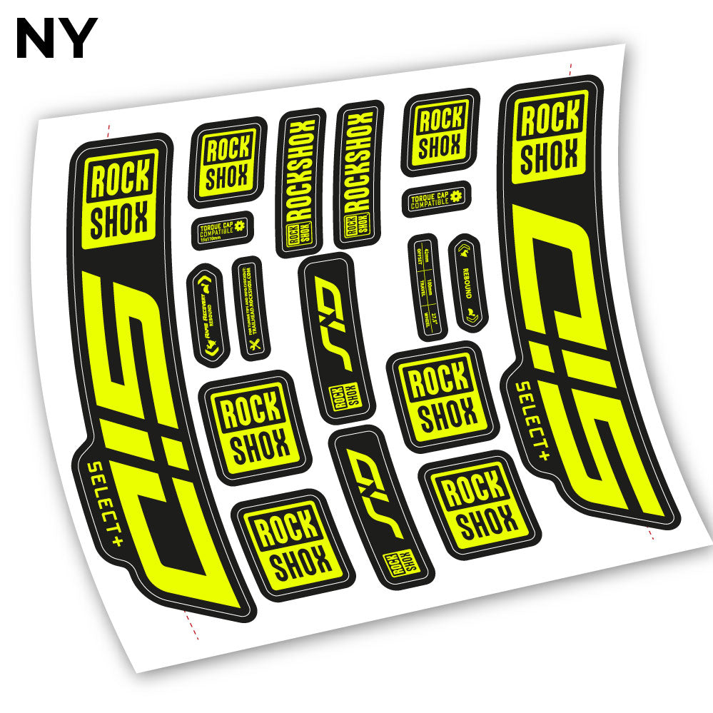Decal Sid Select Plus 2021, Bike Fork 27.5, sticker vinyl