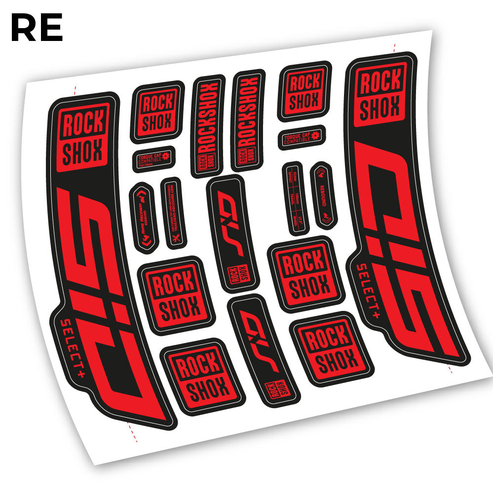 Decal Sid Select Plus 2021, Bike Fork 27.5, sticker vinyl