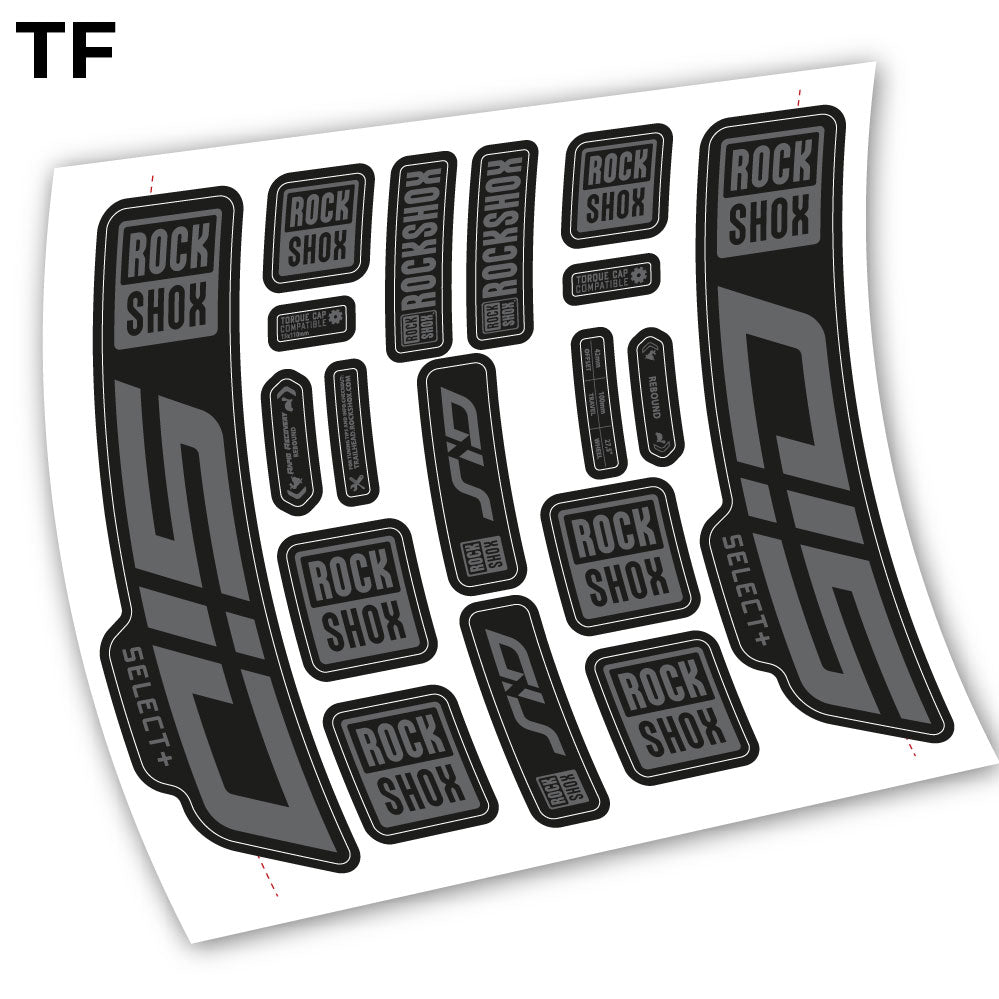 Decal Sid Select Plus 2021, Bike Fork 27.5, sticker vinyl