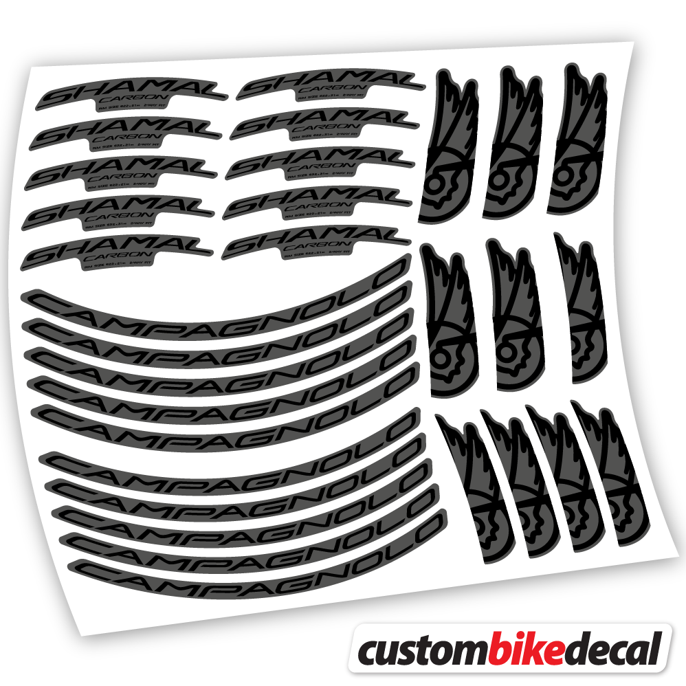 rad aufkleber rennrad Aufkleber Campagnolo Shamal C21 Carbon, 35 und 40 mm, Rennreifen Aufkleber Vinyl Graphics Kit Pegatinas Adhesivo Vinilos Calcas Bike Bici – custombikedecal