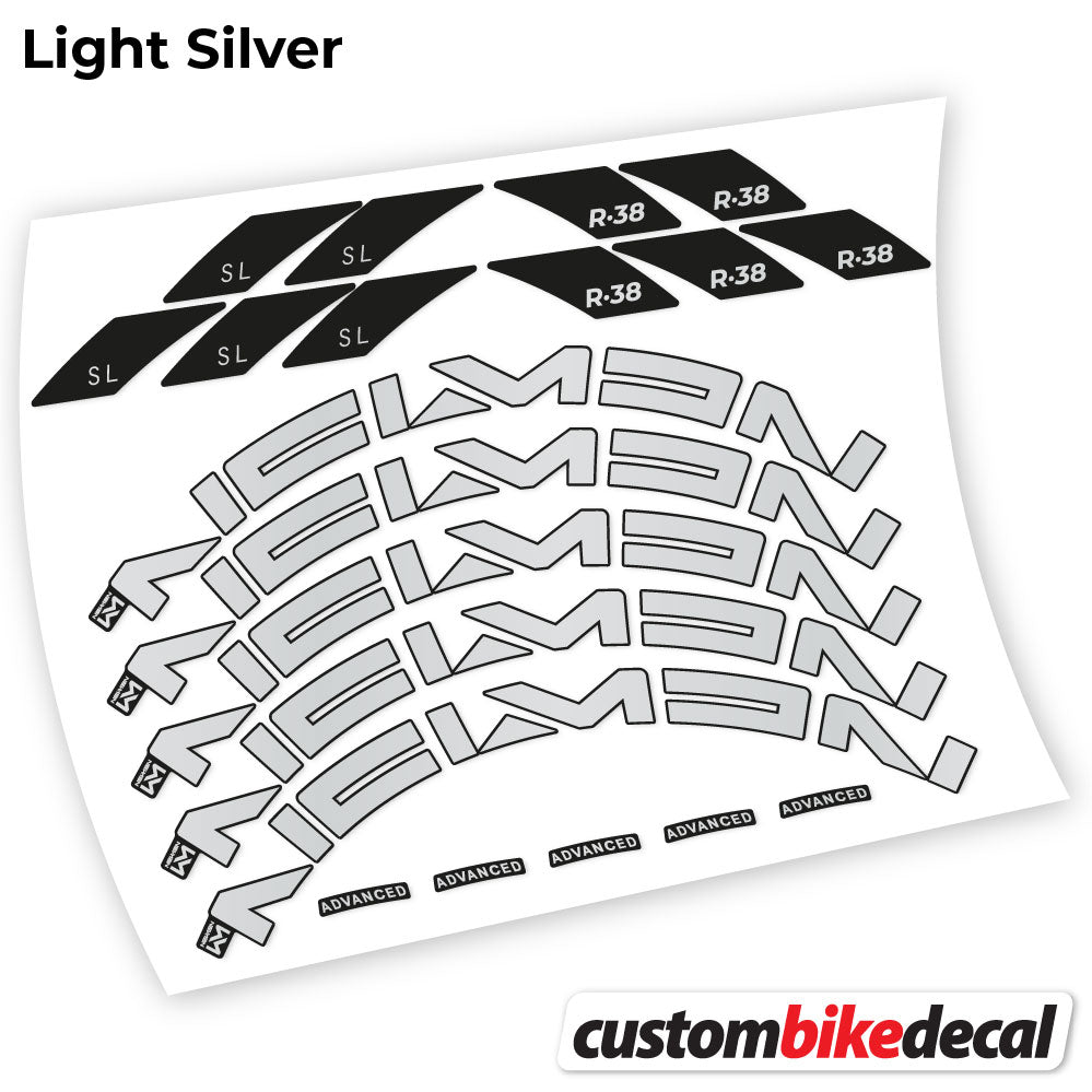 Aufkleber, Newmen Advanced SL R.38 Carbon, Rennradrad 35mm, Fahrradaufkleber Vinyl