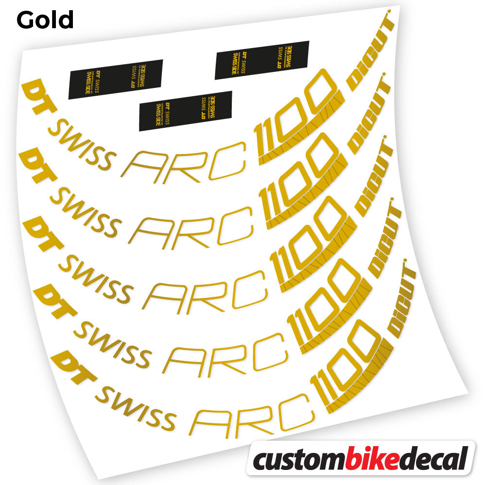 Aufkleber, DT Swiss ARC 1100 Dicut 80, Rennrad-Rad 80 mm, Fahrrad-Aufkleber, Vinyl
