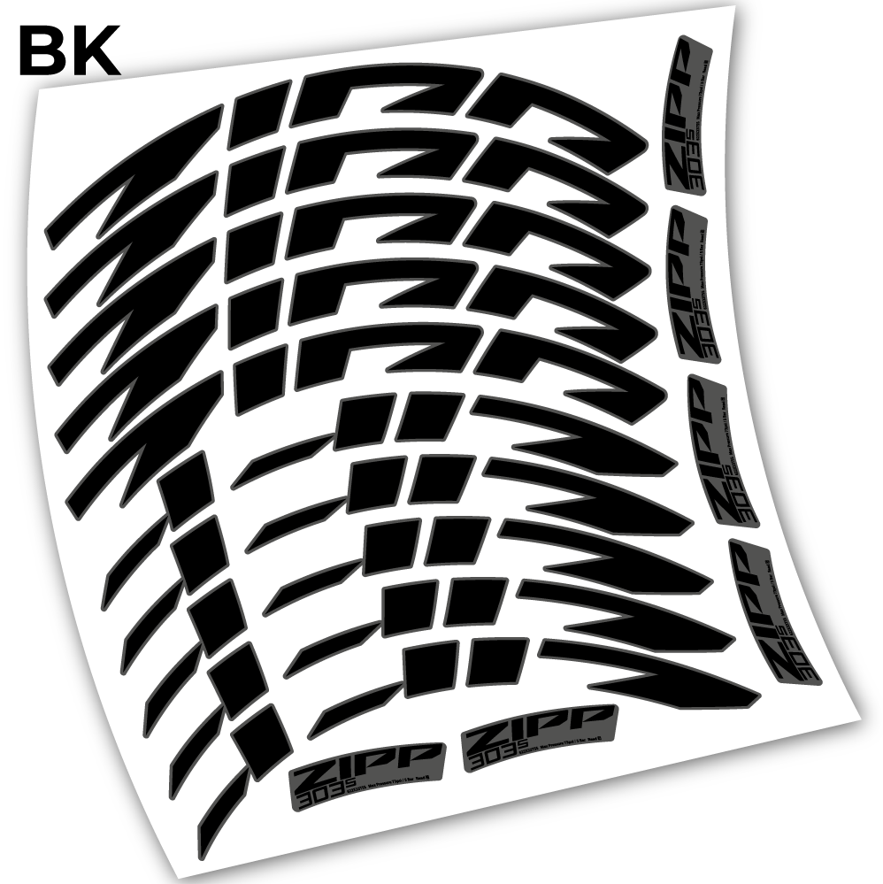 Aufkleber Zipp 303 s 2021, Rennradrad 40mm Fahrräder, Vinyl-Aufkleber