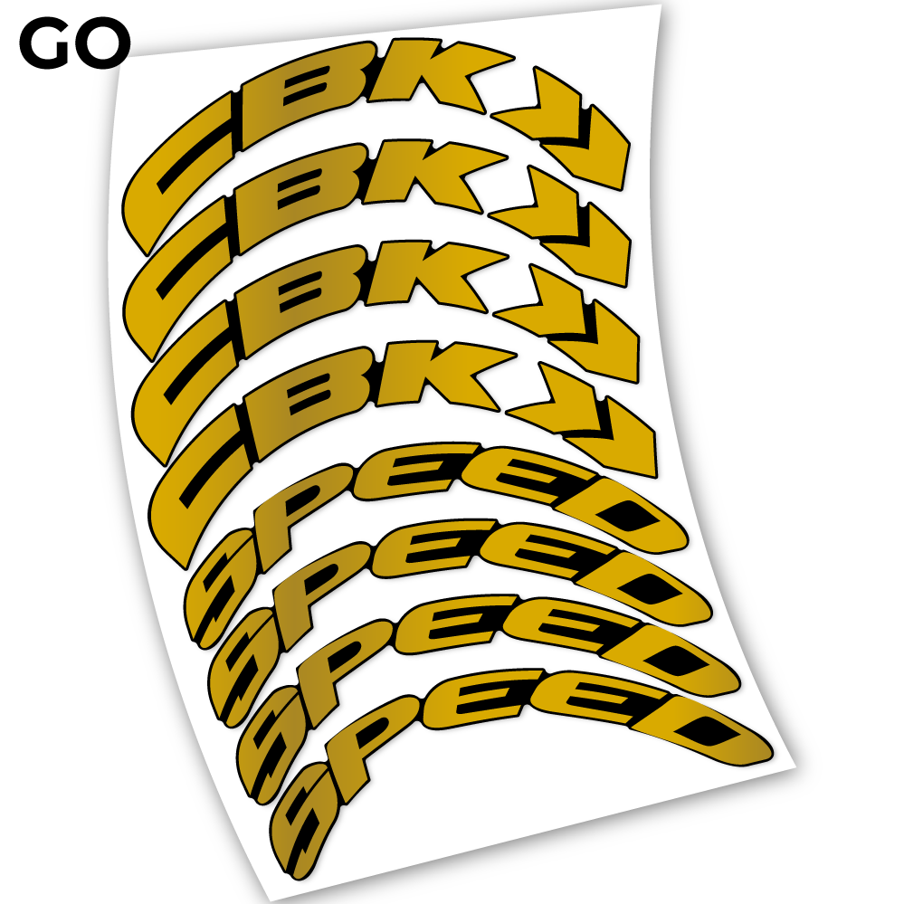 Aufkleber, CBK Speed 80, Straßenrad 80 mm, Fahrradaufkleber Vinyl