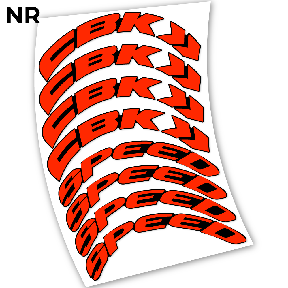 Aufkleber, CBK Speed 80, Straßenrad 80 mm, Fahrradaufkleber Vinyl