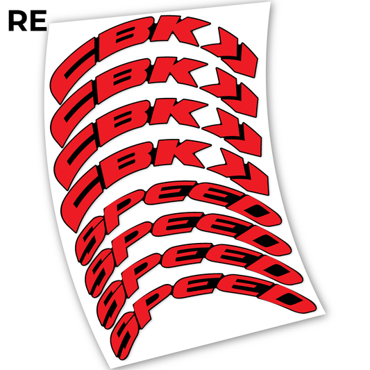 Aufkleber, CBK Speed 80, Straßenrad 80 mm, Fahrradaufkleber Vinyl