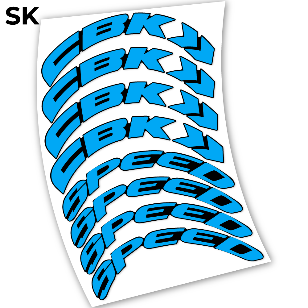Aufkleber, CBK Speed 80, Straßenrad 80 mm, Fahrradaufkleber Vinyl