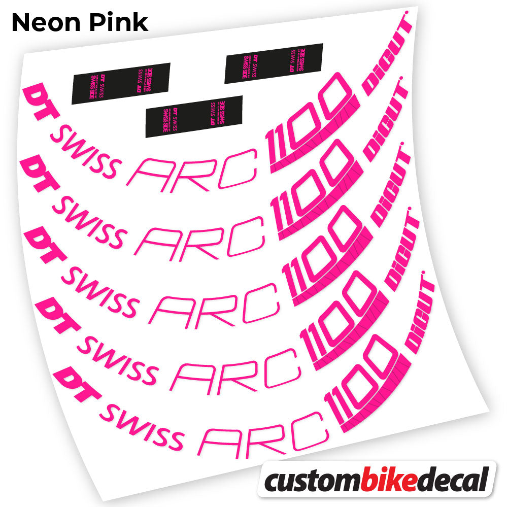 Aufkleber, DT Swiss ARC 1100 Dicut 80, Rennrad-Rad 80 mm, Fahrrad-Aufkleber, Vinyl
