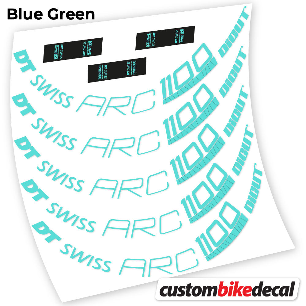 Aufkleber, DT Swiss ARC 1100 Dicut 80, Rennrad-Rad 80 mm, Fahrrad-Aufkleber, Vinyl