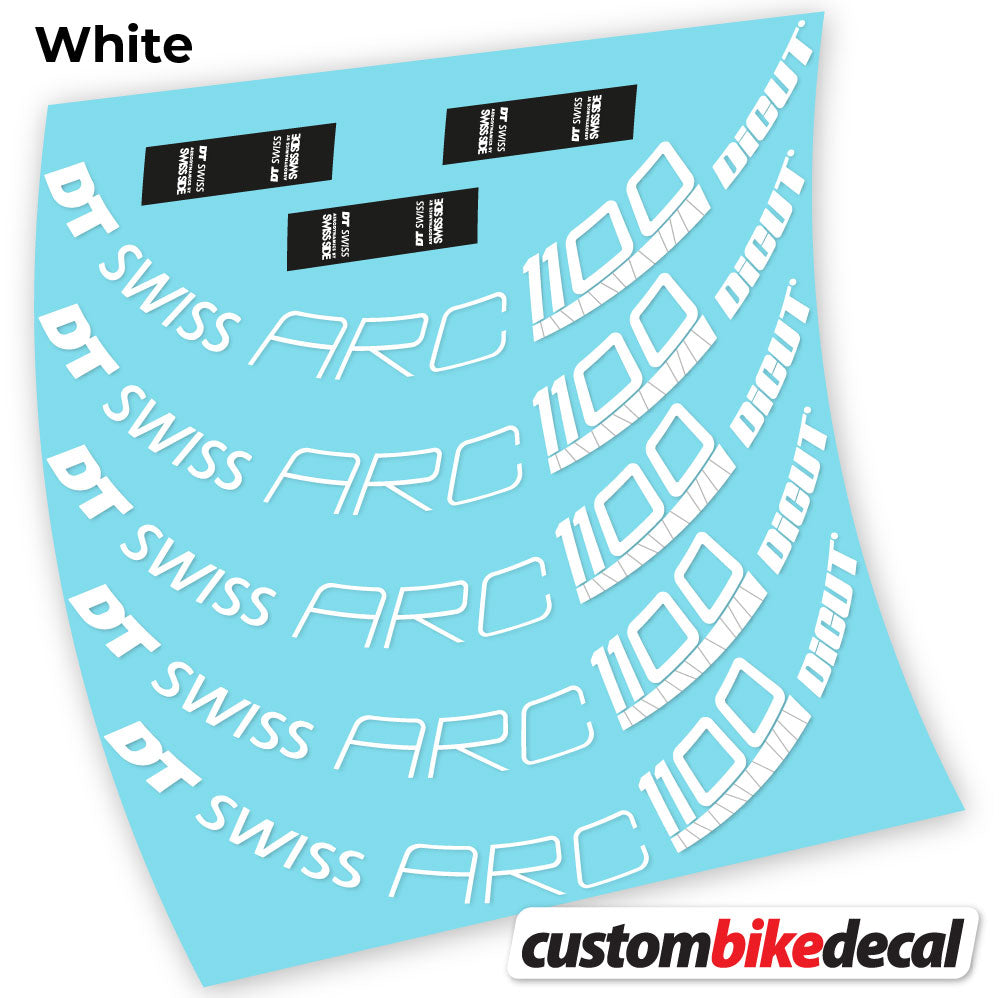 Aufkleber, DT Swiss ARC 1100 Dicut 80, Rennrad-Rad 80 mm, Fahrrad-Aufkleber, Vinyl
