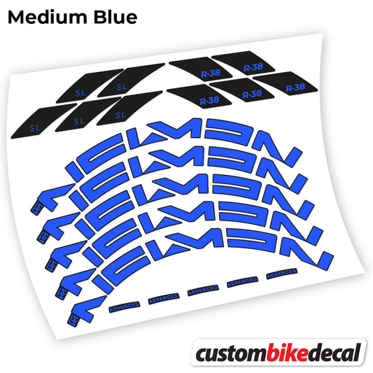 Aufkleber, Newmen Advanced SL R.38 Carbon, Rennradrad 35mm, Fahrradaufkleber Vinyl