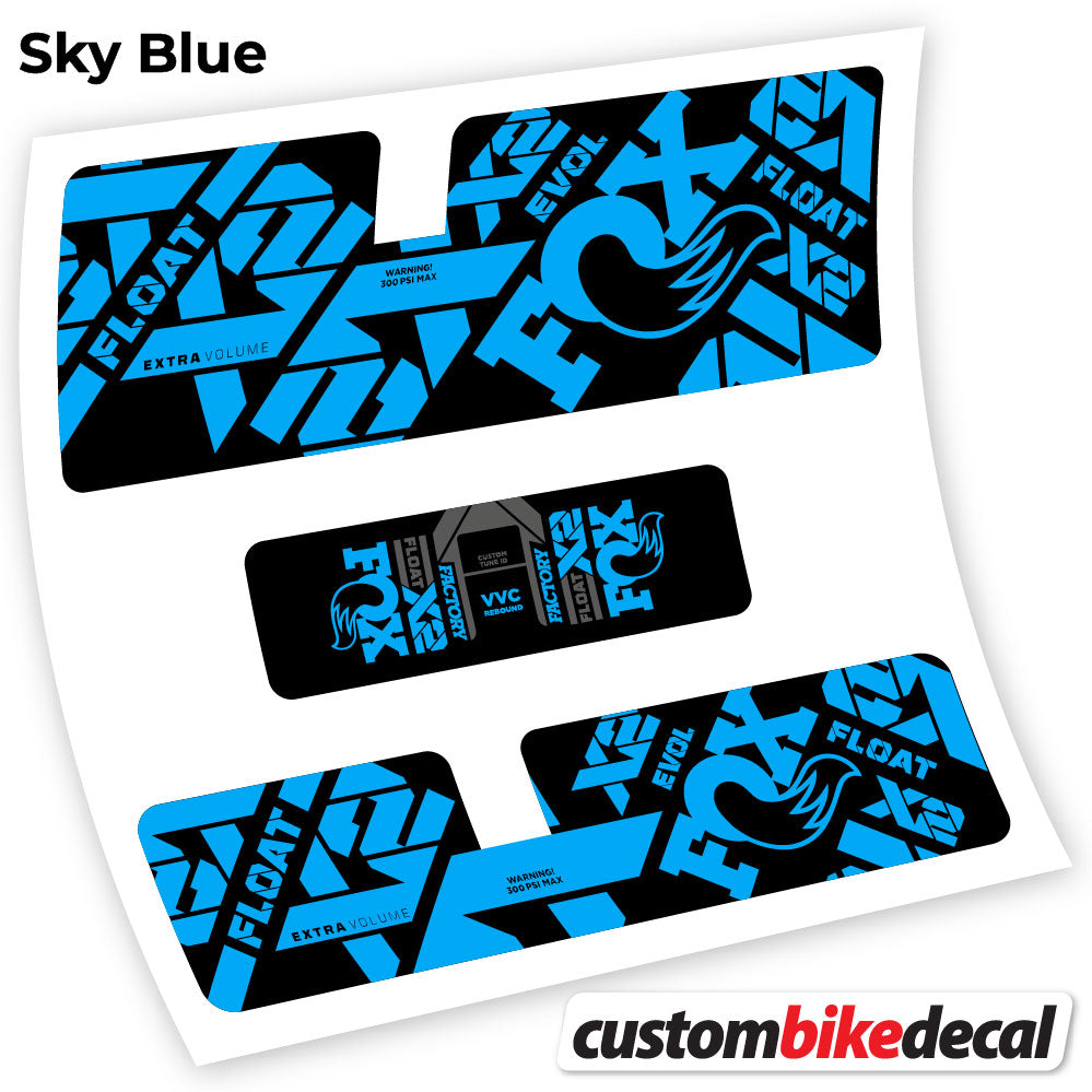 Aufkleber, Fox X2 Factory 2021, Rear Shox Sticker Vinyl