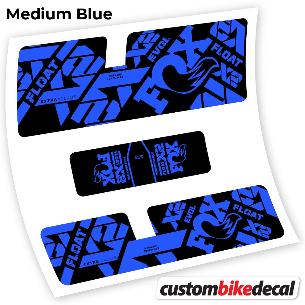 Aufkleber, Fox X2 Performance 2021, Rear Shox Sticker Vinyl