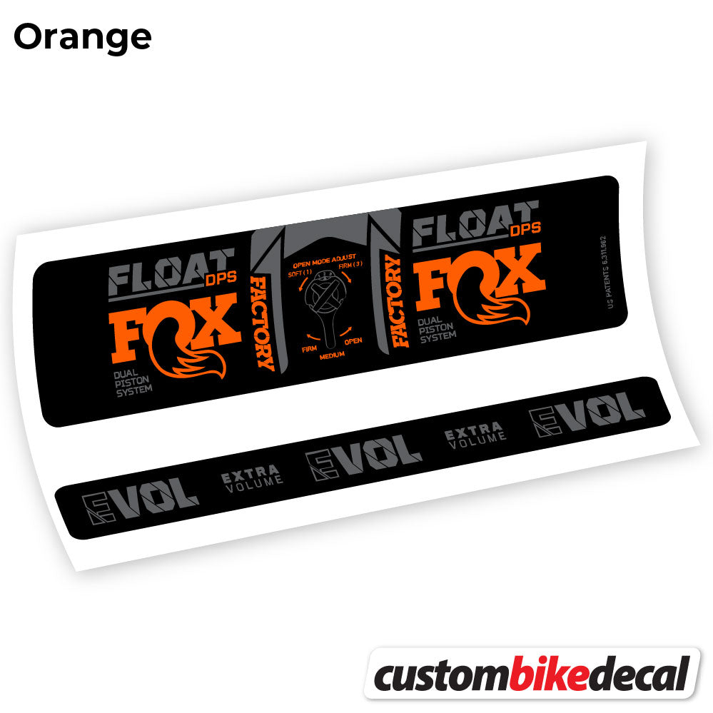 Decal, Fox DPS Factory 3Pos 2021, Rear Shox Sticker Vinyl