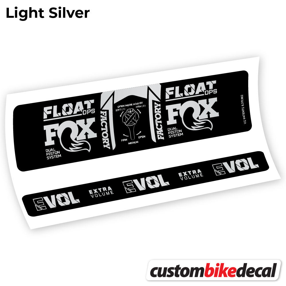 Decal, Fox DPS Factory 3Pos 2021, Rear Shox Sticker Vinyl
