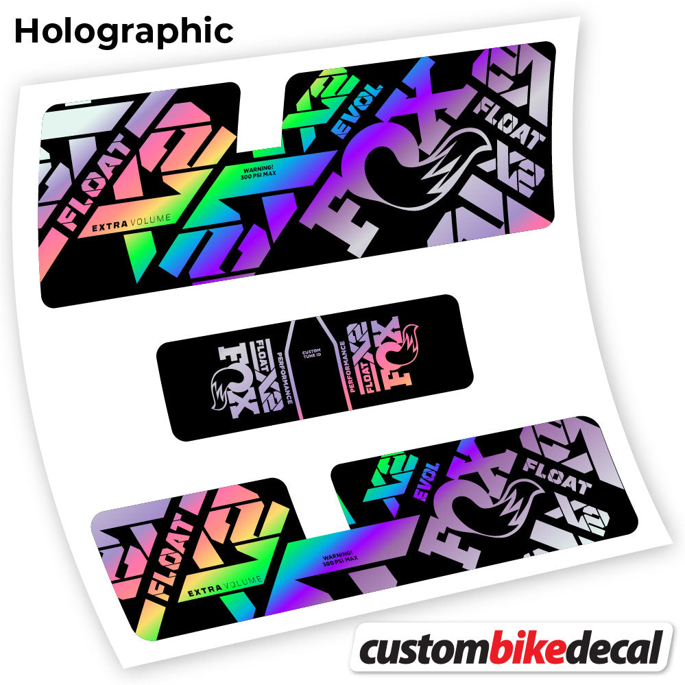 Aufkleber, Fox X2 Performance 2021, Rear Shox Sticker Vinyl