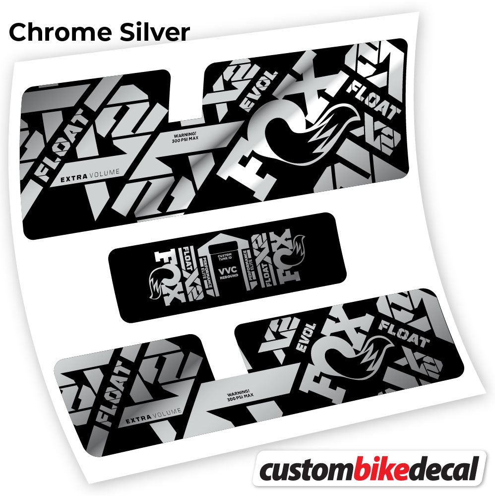 Decal, Fox X2 Performance Elite 2021, Rear Shox Sticker Vinyl