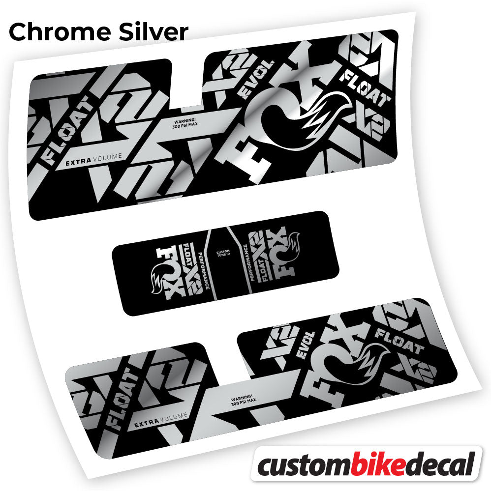 Aufkleber, Fox X2 Performance 2021, Rear Shox Sticker Vinyl