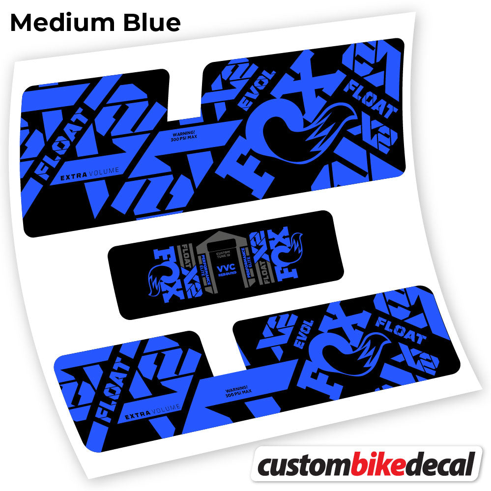 Decal, Fox X2 Performance Elite 2021, Rear Shox Sticker Vinyl