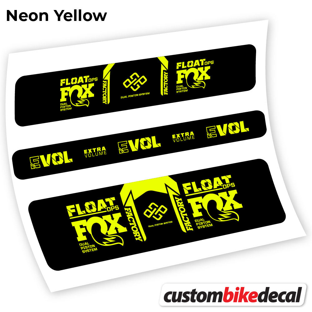 Aufkleber, Fox DPS Factory 2021 Fernbedienung, Rear Shox Sticker Vinyl