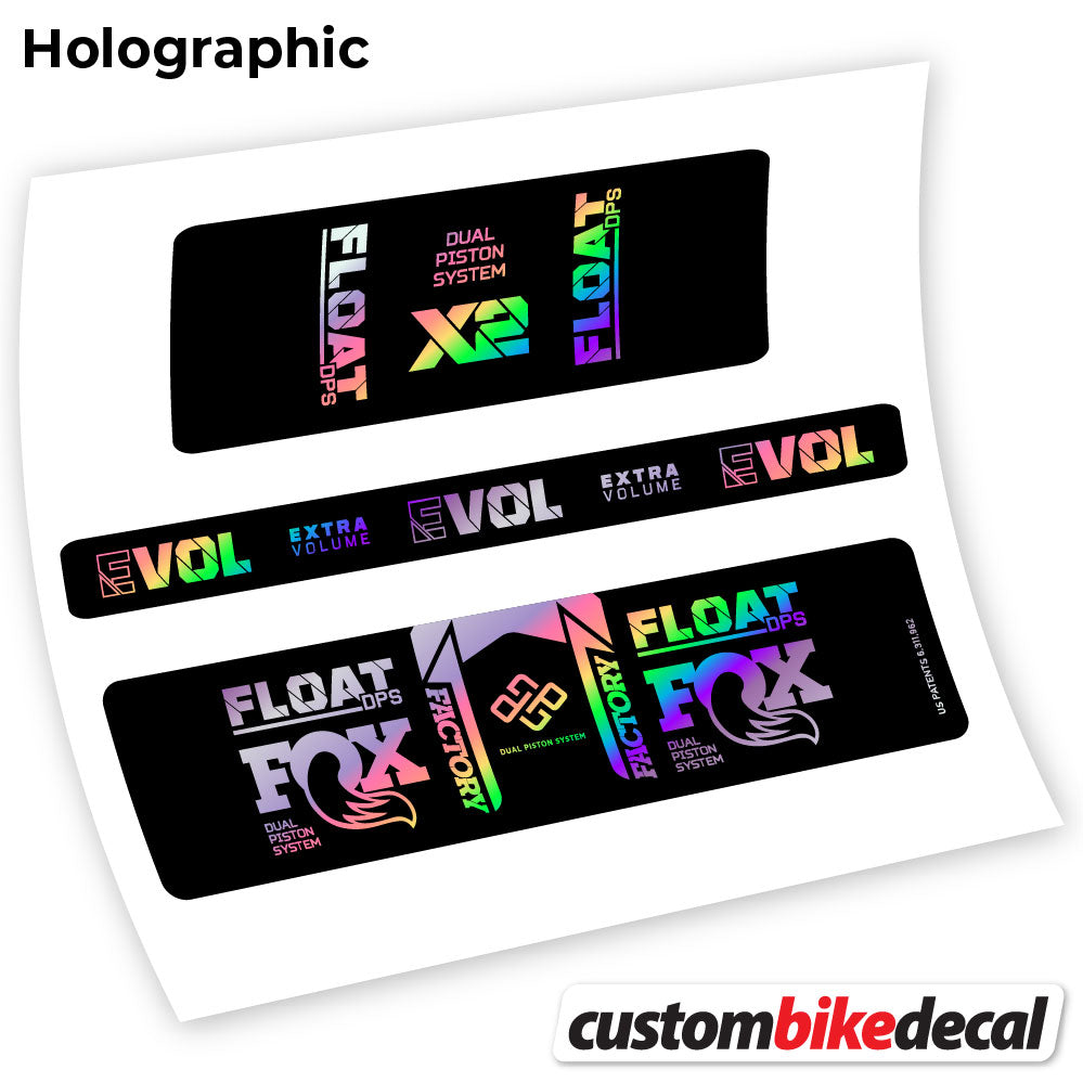 Aufkleber, Fox Float DPS X2 2021, Rear Shox Sticker Vinyl