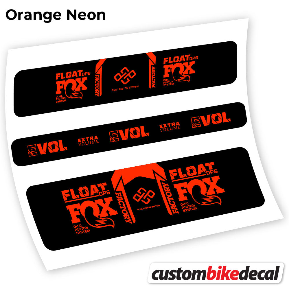 Aufkleber, Fox DPS Factory 2021 Fernbedienung, Rear Shox Sticker Vinyl