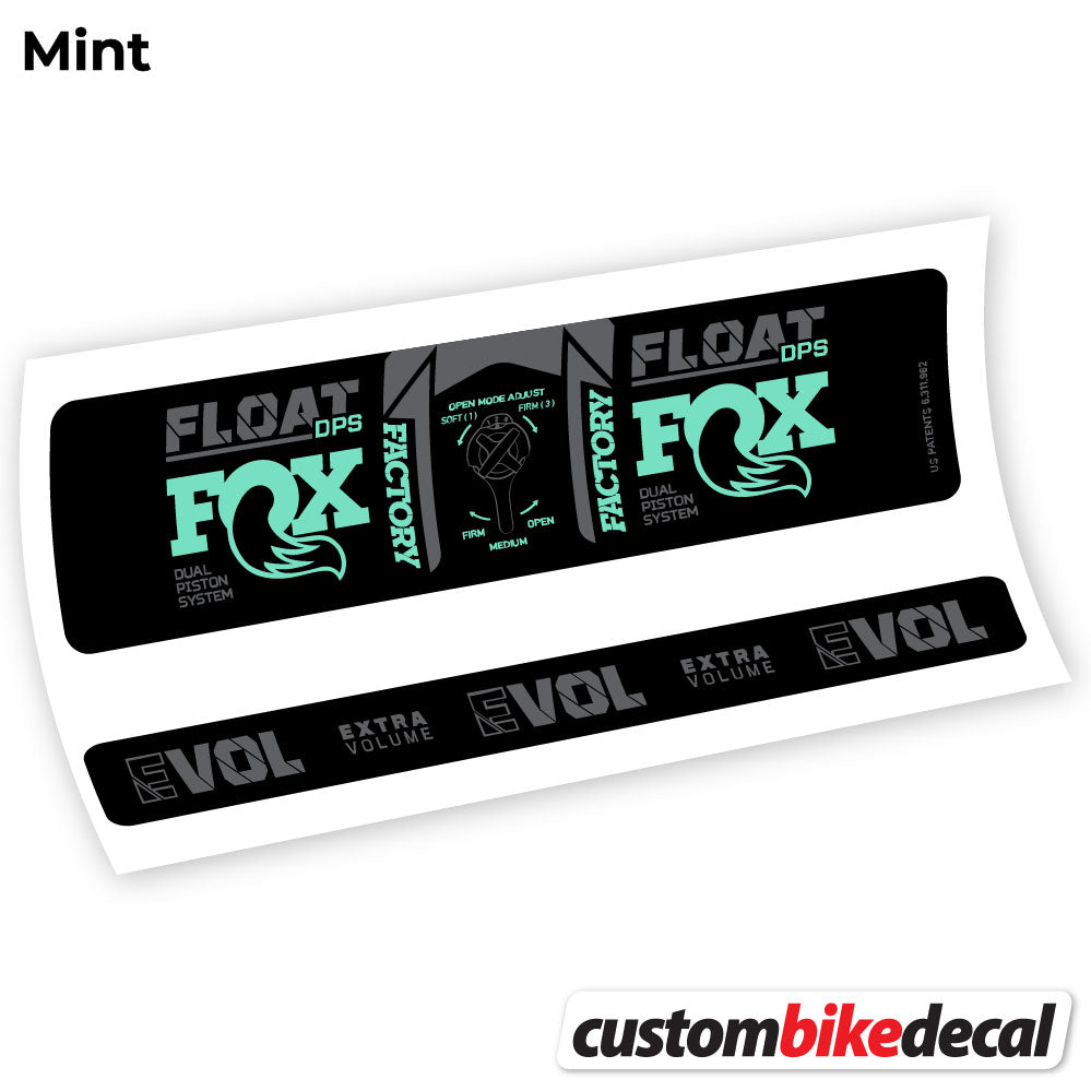 Decal, Fox DPS Factory 3Pos 2021, Rear Shox Sticker Vinyl