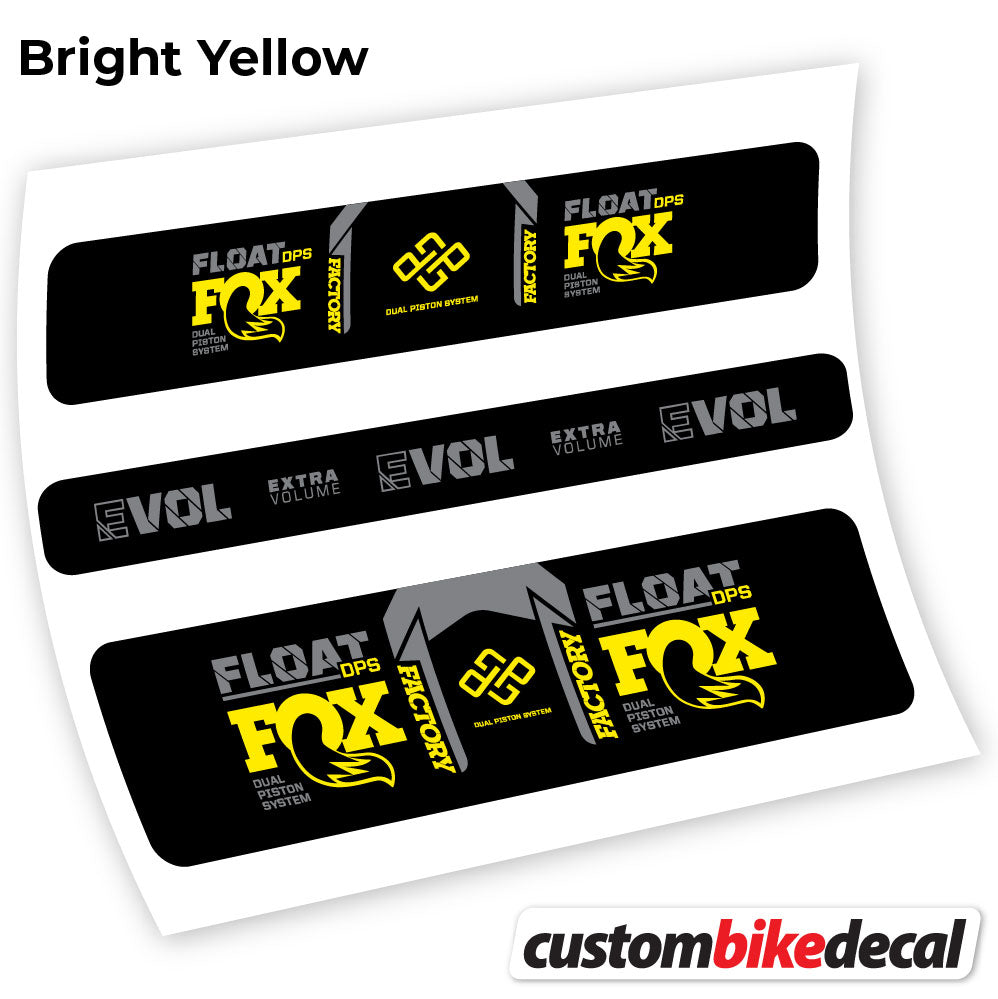 Aufkleber, Fox DPS Factory 2021 Fernbedienung, Rear Shox Sticker Vinyl