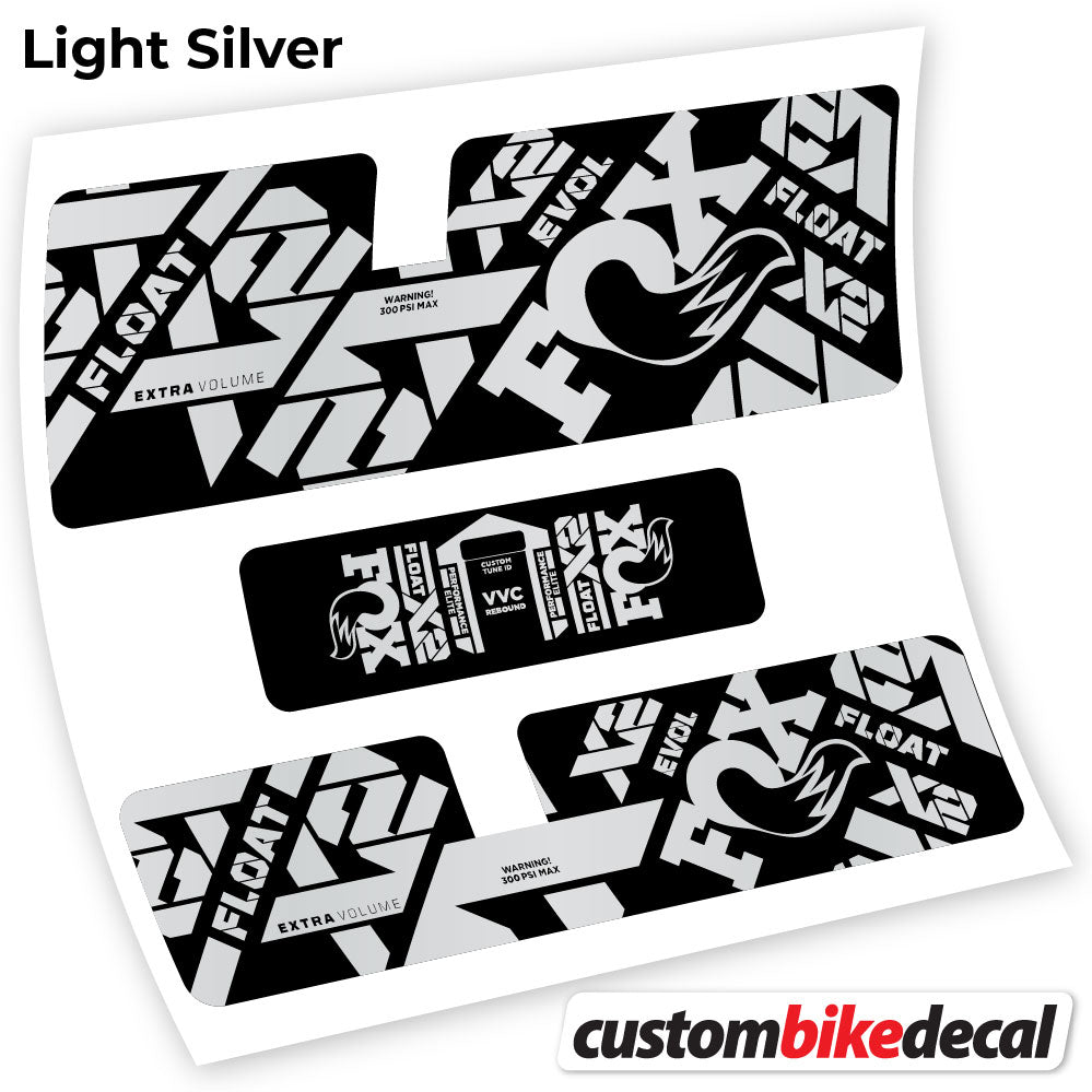 Decal, Fox X2 Performance Elite 2021, Rear Shox Sticker Vinyl
