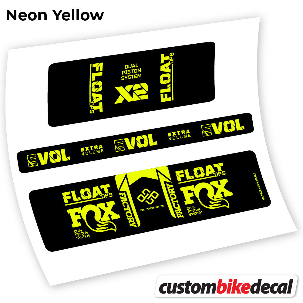 Aufkleber, Fox Float DPS X2 2021, Rear Shox Sticker Vinyl