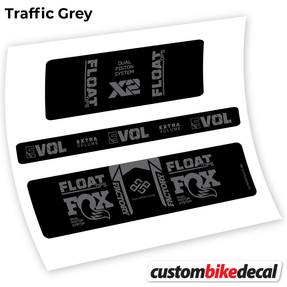 Aufkleber, Fox Float DPS X2 2021, Rear Shox Sticker Vinyl
