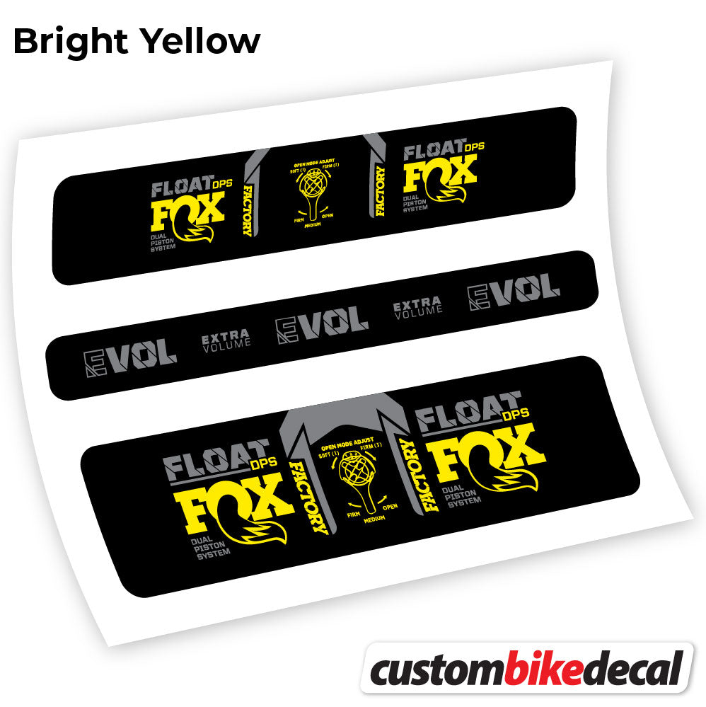 Aufkleber, Fox DPS Factory 2021, Rear Shox Sticker Vinyl