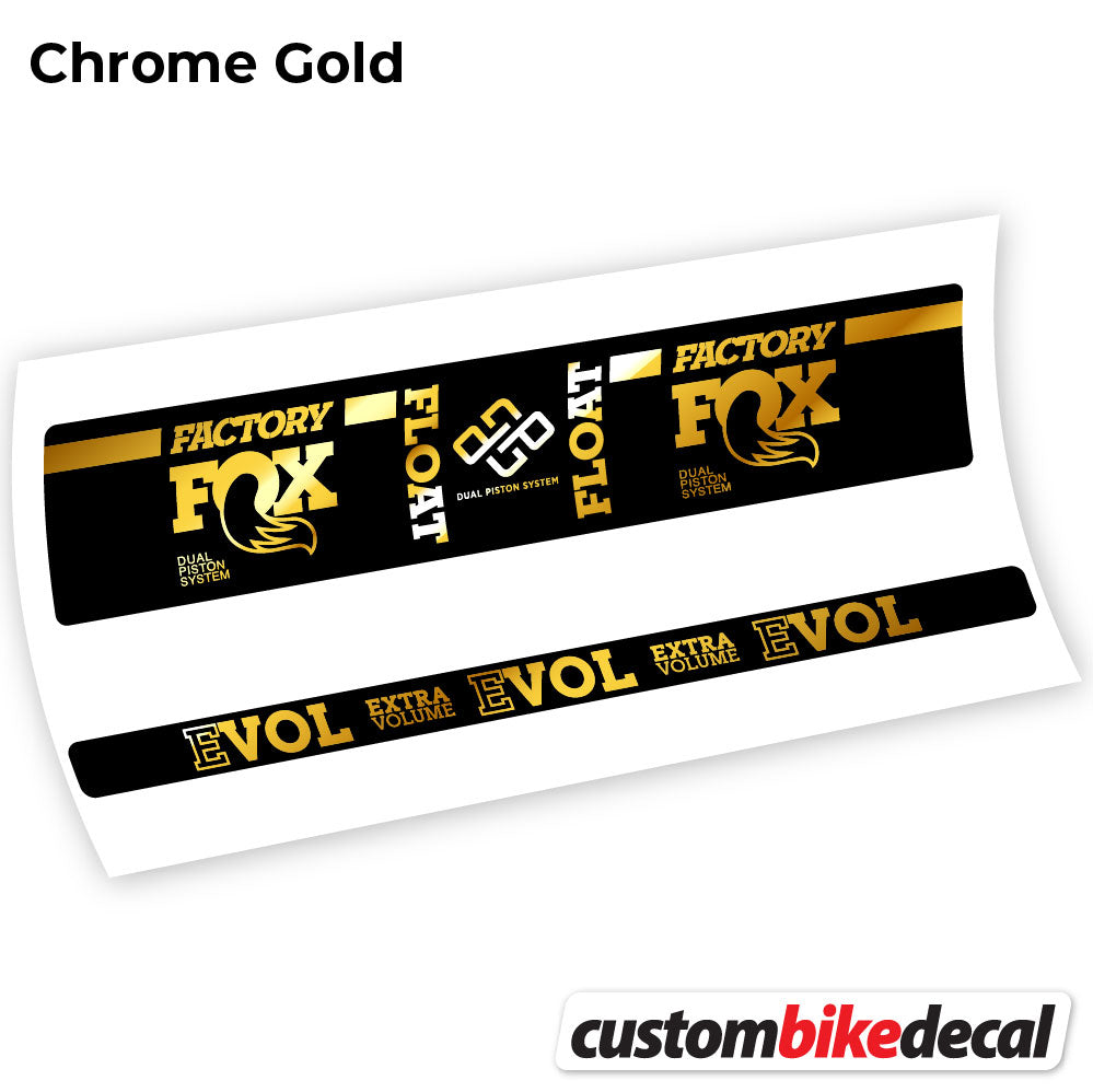 Decal, Fox Float Factory Float, Rear Shox Sticker Vinyl