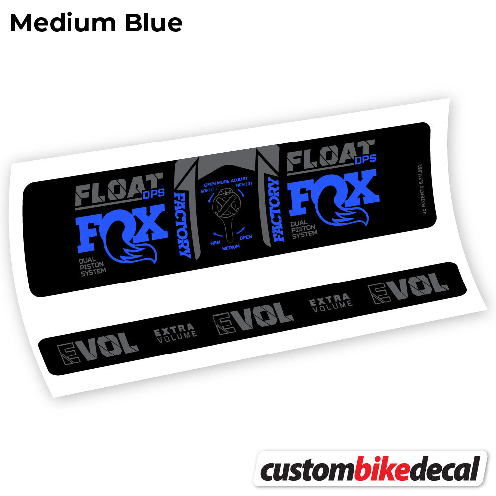 Decal, Fox DPS Factory 3Pos 2021, Rear Shox Sticker Vinyl