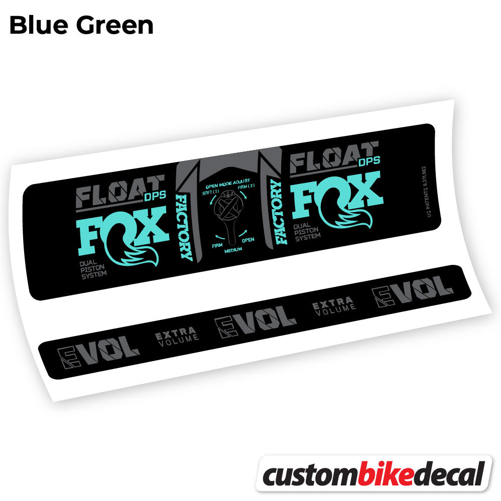 Decal, Fox DPS Factory 3Pos 2021, Rear Shox Sticker Vinyl