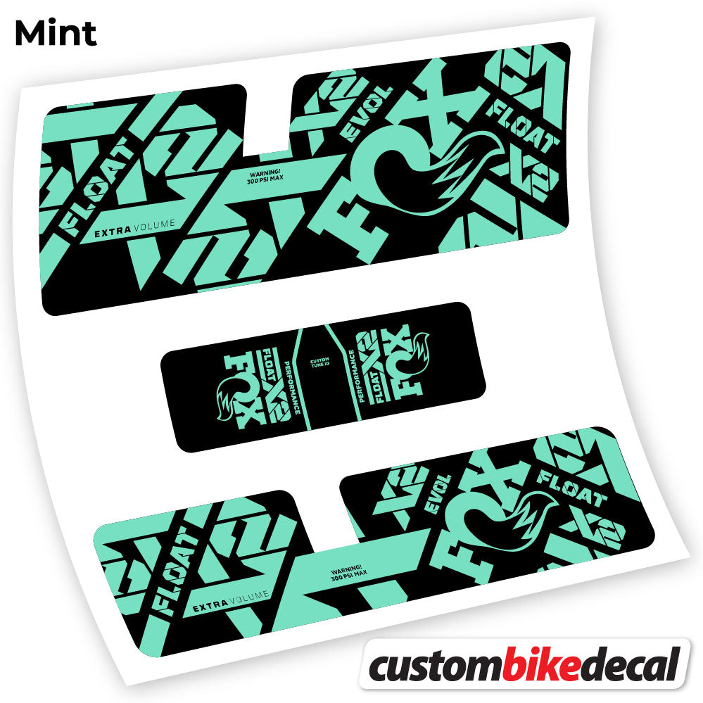 Aufkleber, Fox X2 Performance 2021, Rear Shox Sticker Vinyl