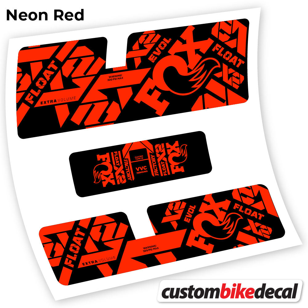 Aufkleber, Fox X2 Factory 2021, Rear Shox Sticker Vinyl