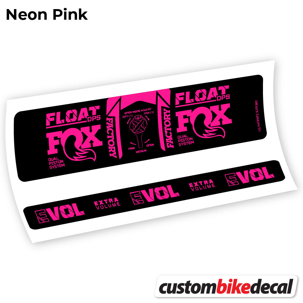 Decal, Fox DPS Factory 3Pos 2021, Rear Shox Sticker Vinyl