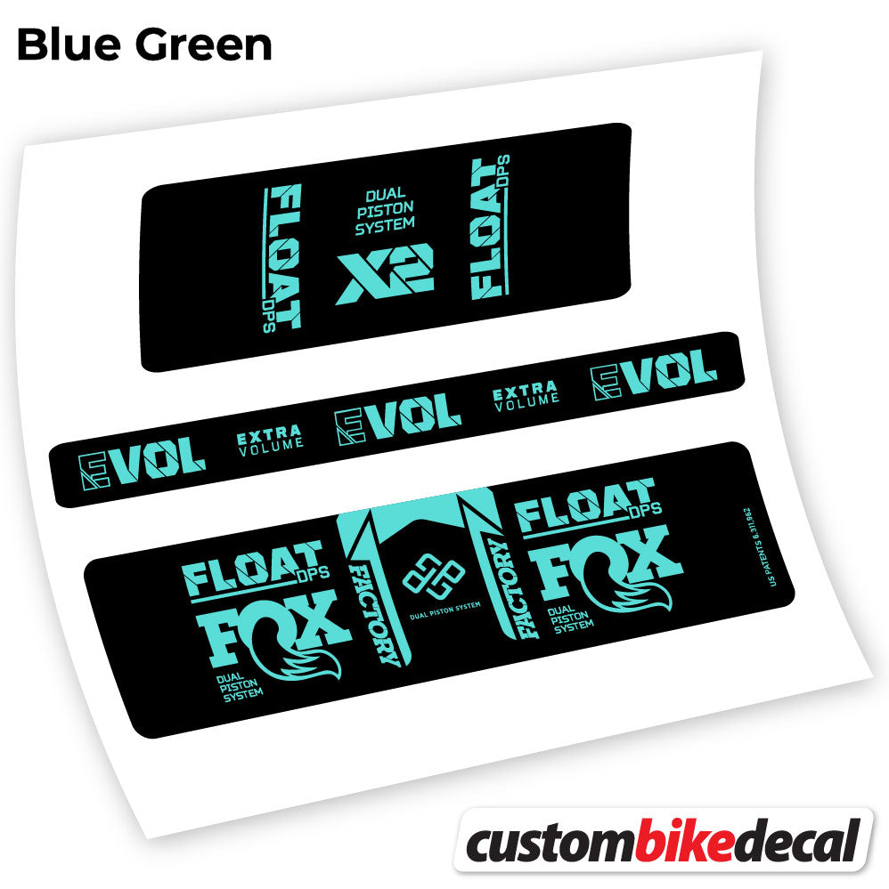 Aufkleber, Fox Float DPS X2 2021, Rear Shox Sticker Vinyl