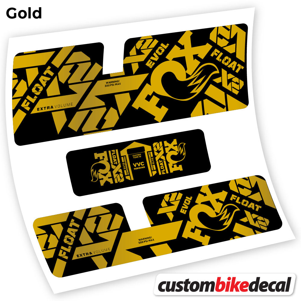Decal, Fox X2 Performance Elite 2021, Rear Shox Sticker Vinyl