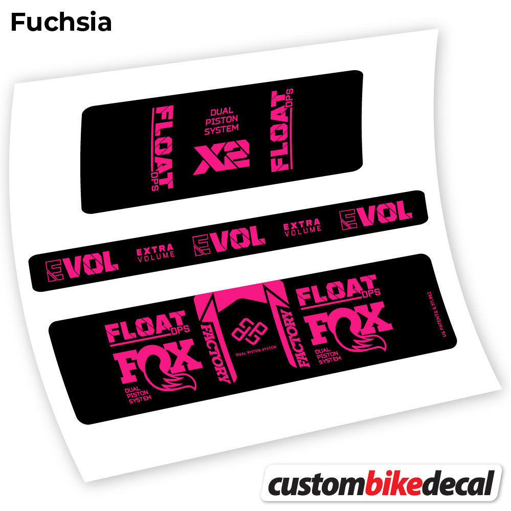 Aufkleber, Fox Float DPS X2 2021, Rear Shox Sticker Vinyl