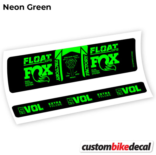 Decal, Fox DPS Factory 3Pos 2021, Rear Shox Sticker Vinyl